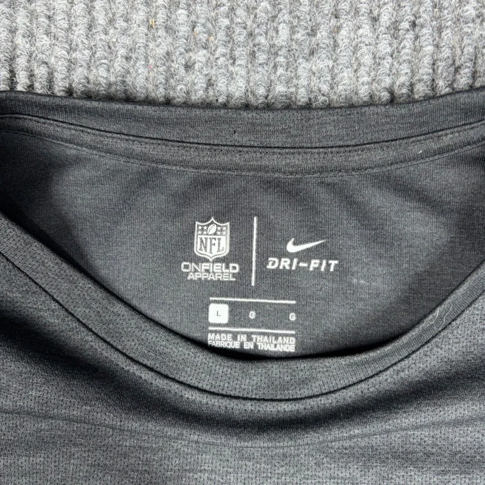 Nike‎ Shirt Mens L NFL Pittsburgh Steelers On-Field Dri-Fit Long Sleeve Gray